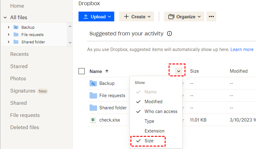 How To See Folder Size On Dropbox Stepwise Guide 